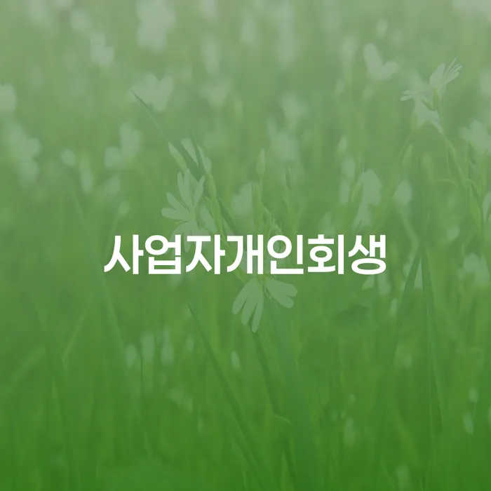 개인회생통장사용 빚독촉 어떻게