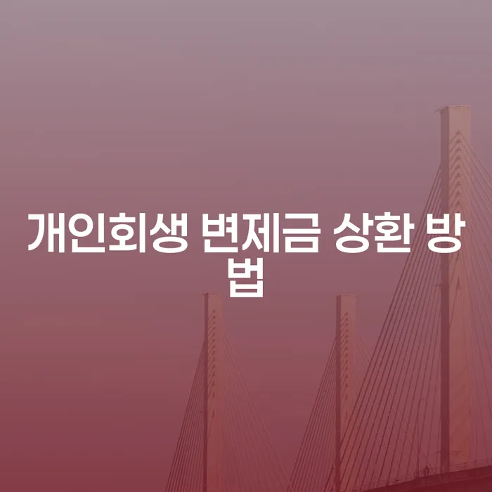 개인회생 변제금 상환 방법, 제대로 알고 계신가요?